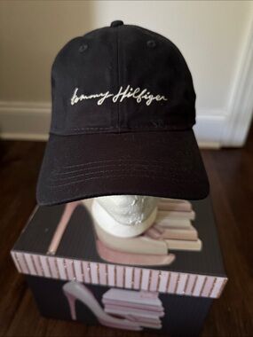 Tommy Hilfiger Blue Baseball Cap with White Script Logo